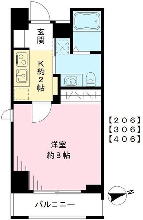 クラヴィーア仙川の物件間取画像